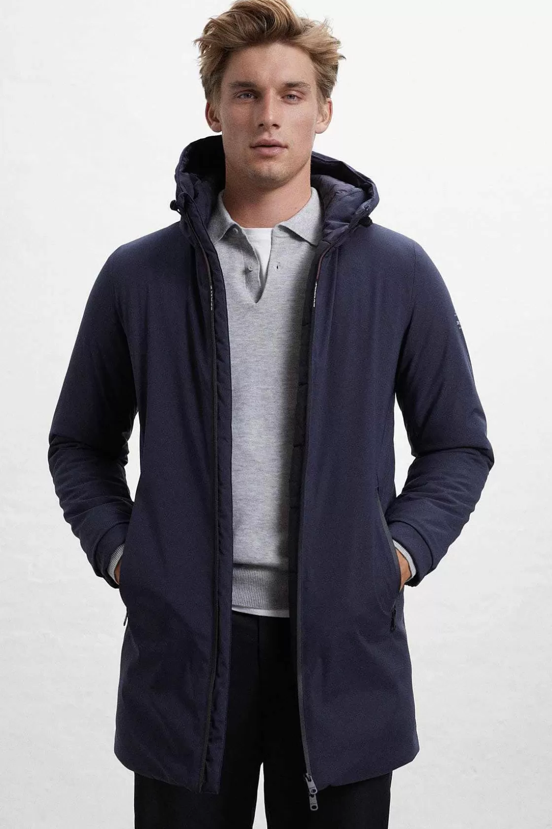 Herren ECOALF Blauer Pasu-Mäntel