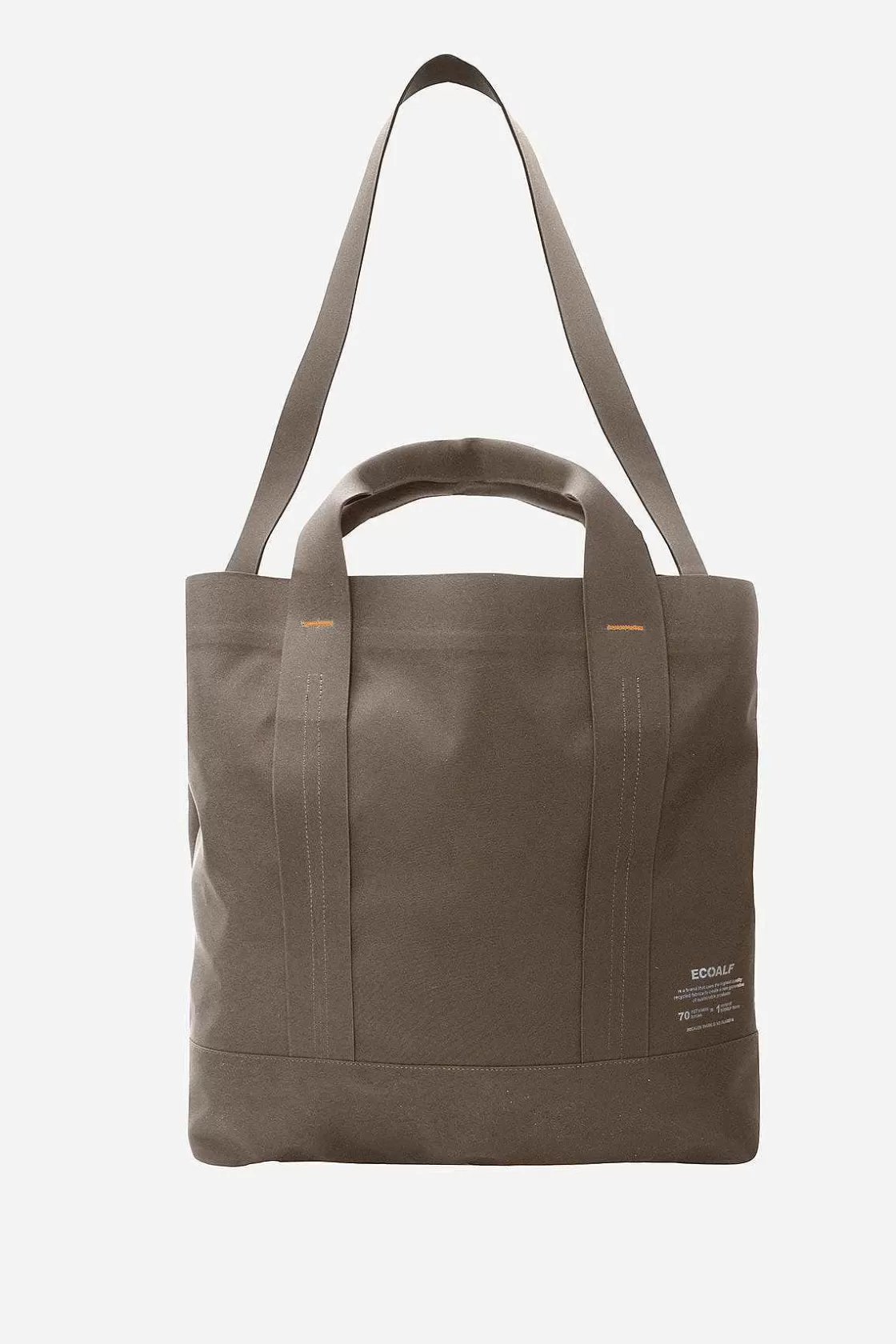 Damen ECOALF Braune, Geklebte L-Shopper-Tasche