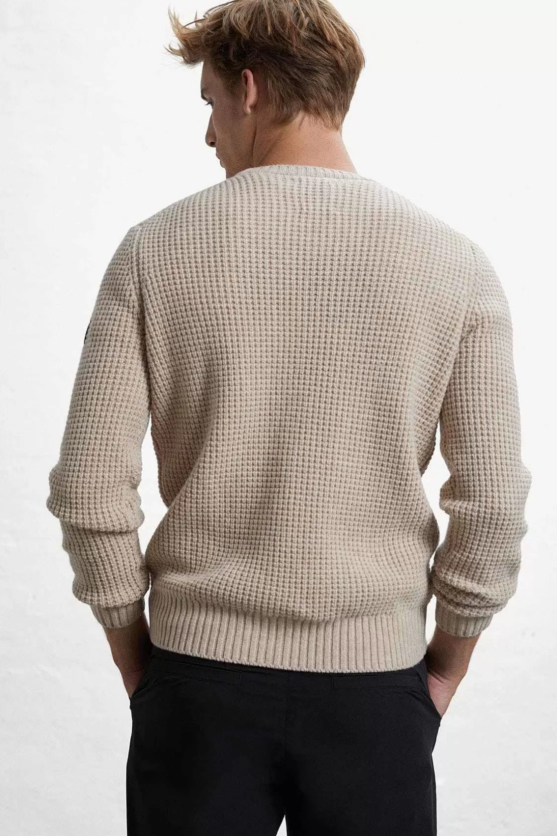 Herren ECOALF Brauner Mera-Strickpullover