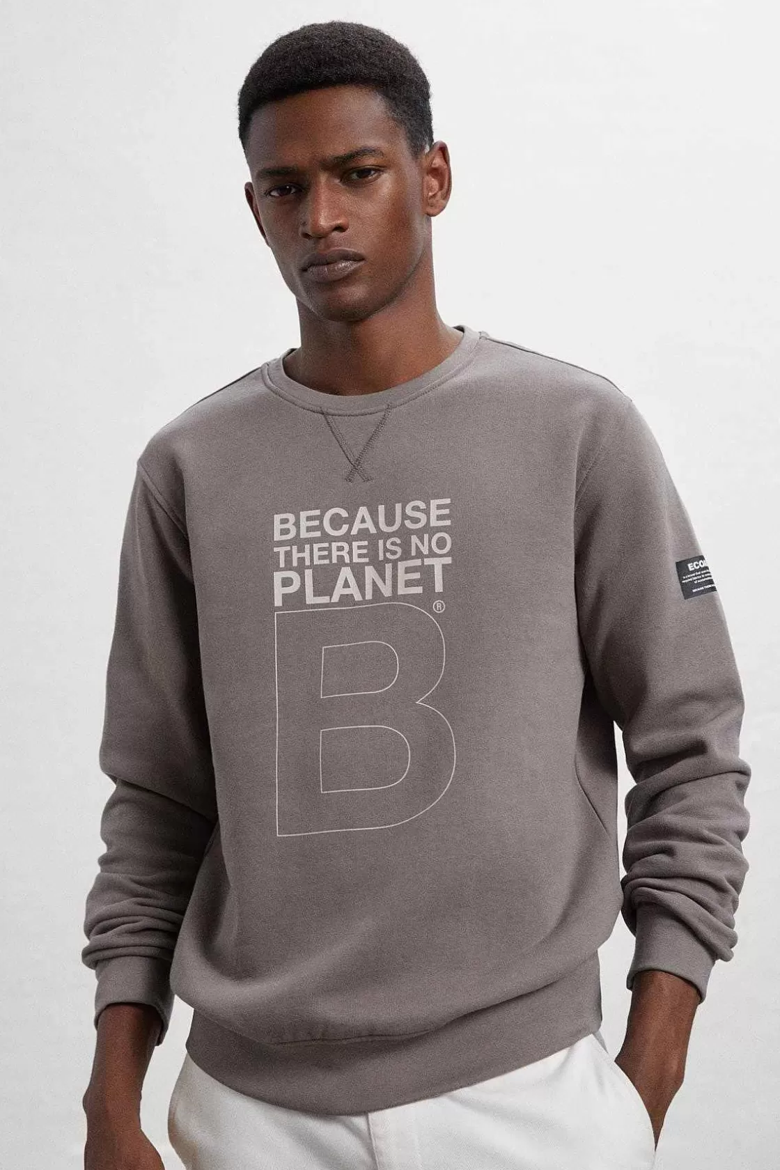 Herren ECOALF Braunes Great B Sweatshirt