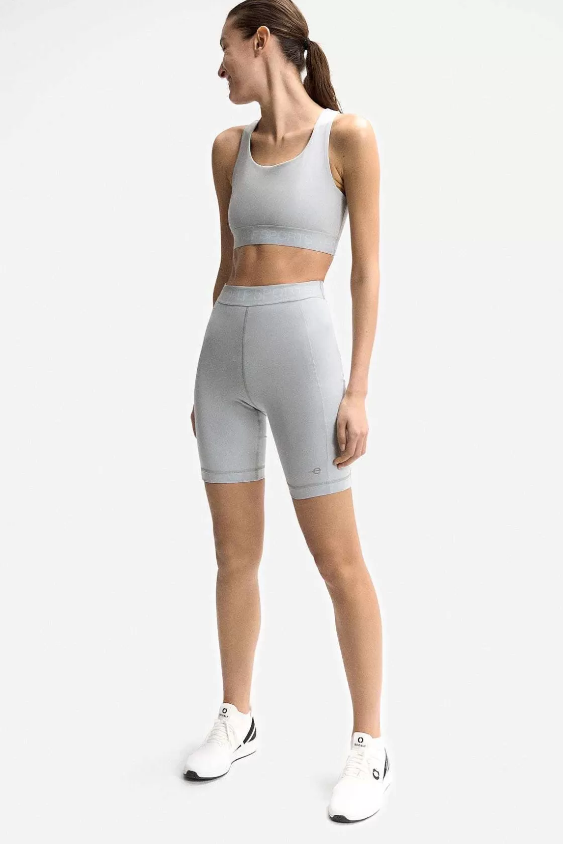 Damen ECOALF Kurze Leggings „Rome Performance" In Grau