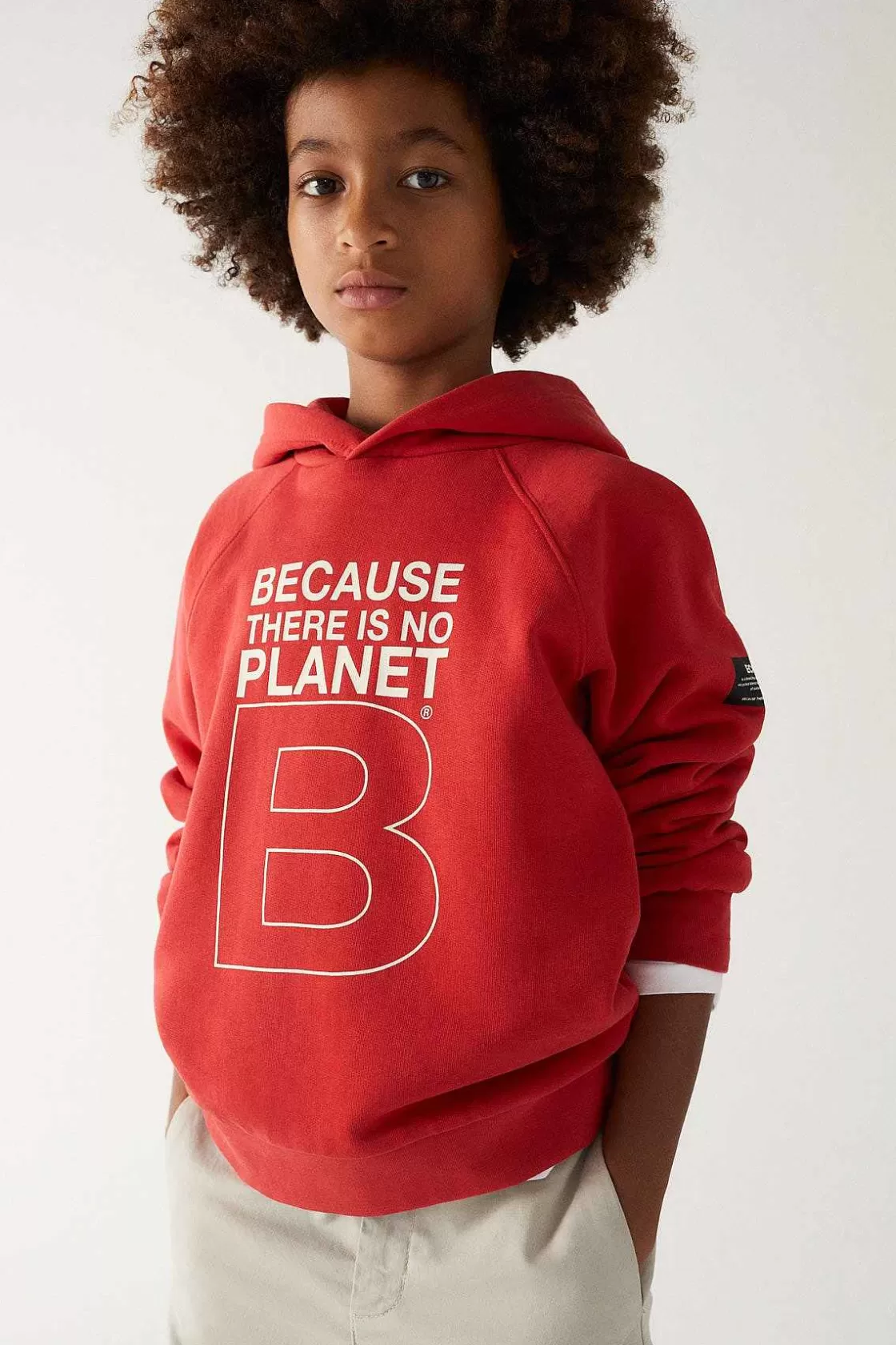 Kinder ECOALF Rotes Great B Kapuzenpullover