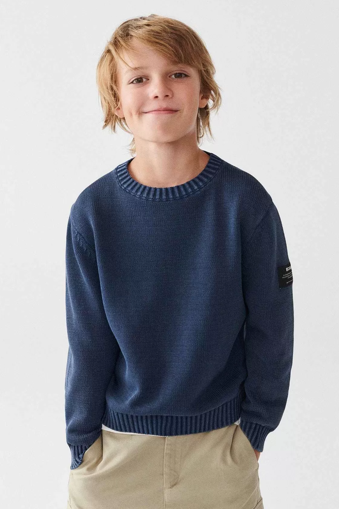 Kinder ECOALF Tiefblauer Acer-Pullover